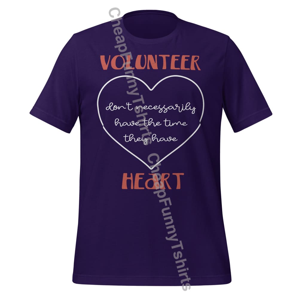 Volunteer Heart Unisex t-shirt Team Purple / XS T-Shirt