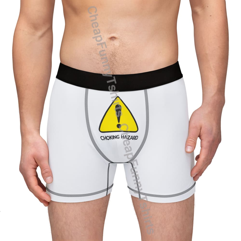 Warning Choking Hazard Men’s Boxers All Over Prints