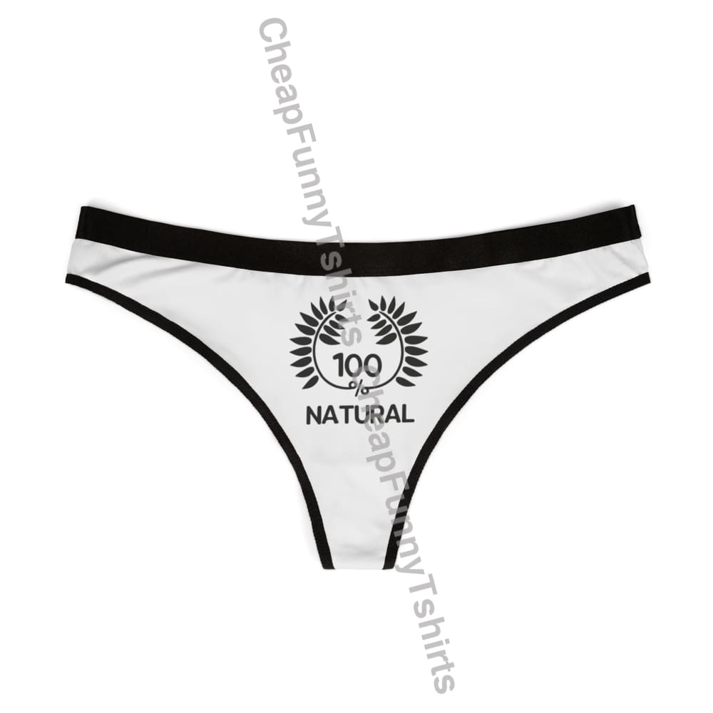 100% Natural Women’s Thongs - Stylish & Comfortable Intimates XS All Over Prints