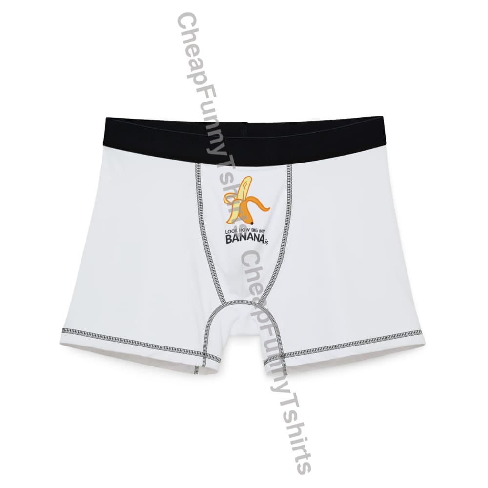 Funny Banana Men’s Boxers S / Black stitching All Over Prints