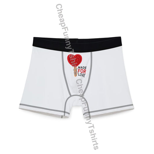 Made for Love Men’s Boxers S / Black stitching All Over Prints