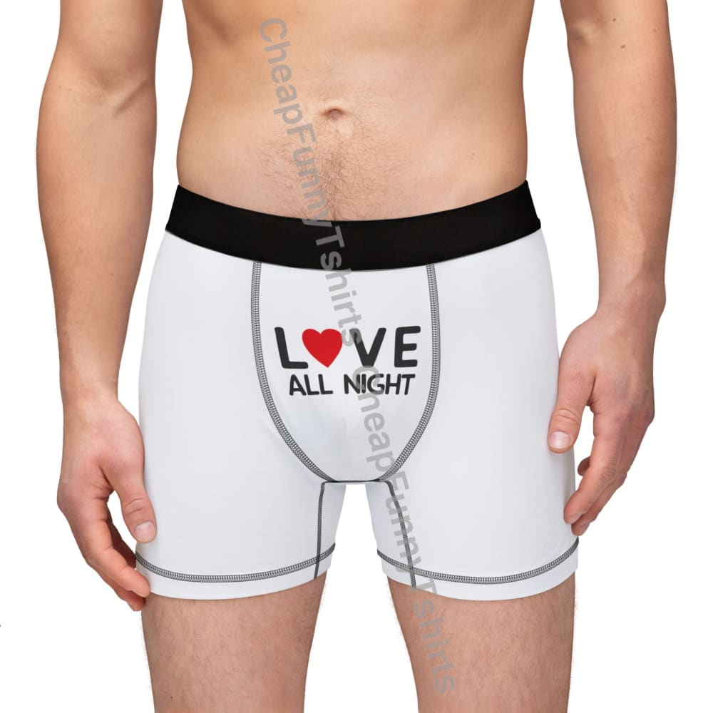 Men’s Love All Night Boxers All Over Prints
