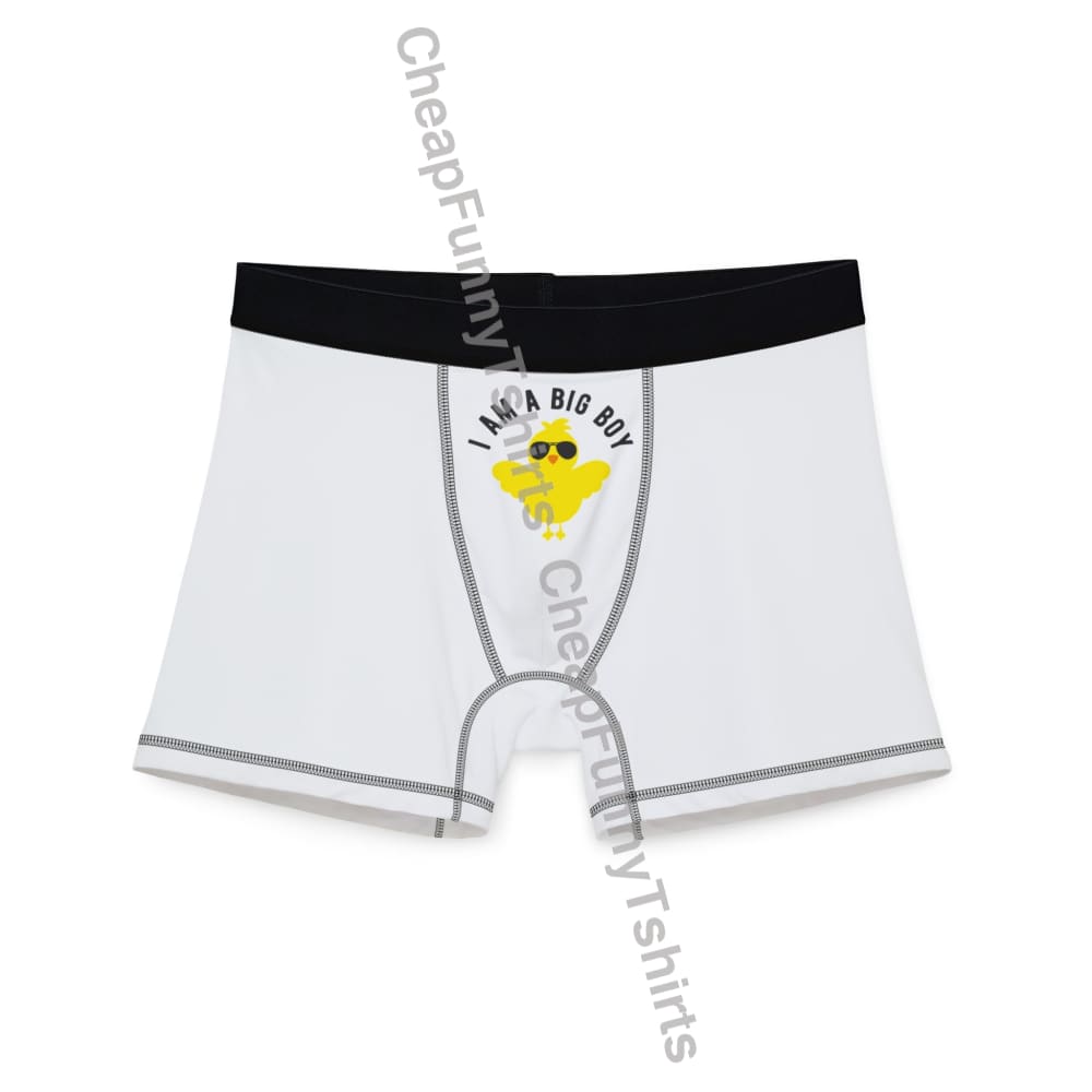 Playful Big Boy Men’s Boxers S / Black stitching All Over Prints