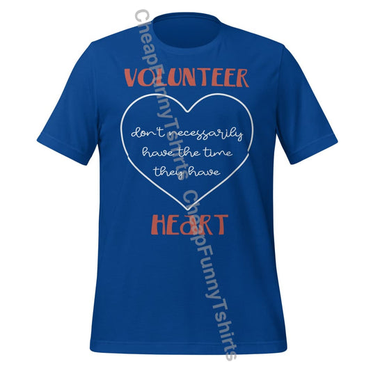 Volunteer Heart Unisex t-shirt True Royal / S T-Shirt