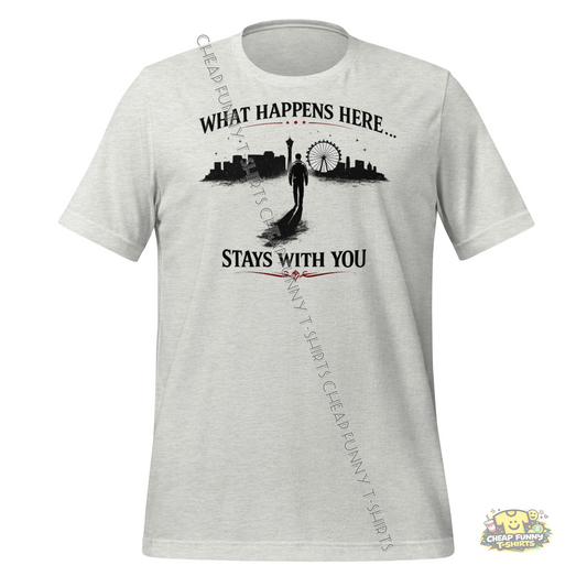 Watermarked - What Happens Here Stays With You Unisex t-shirt