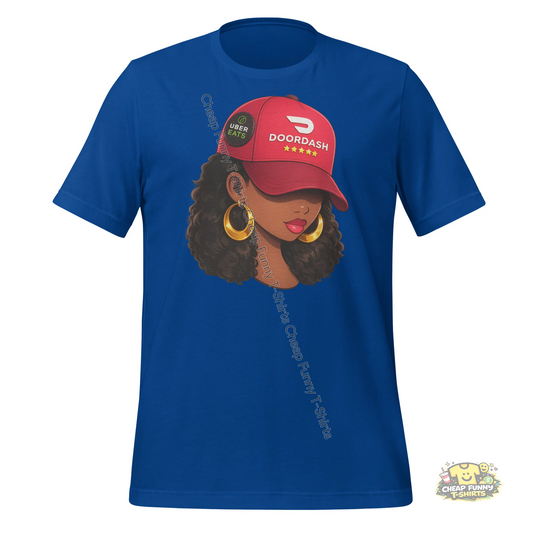 Watermarked - Doordash and Uber Eats Girl Unisex t-shirt
