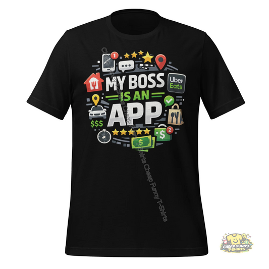 Watermarked - My Boss Is An App Unisex t-shirt