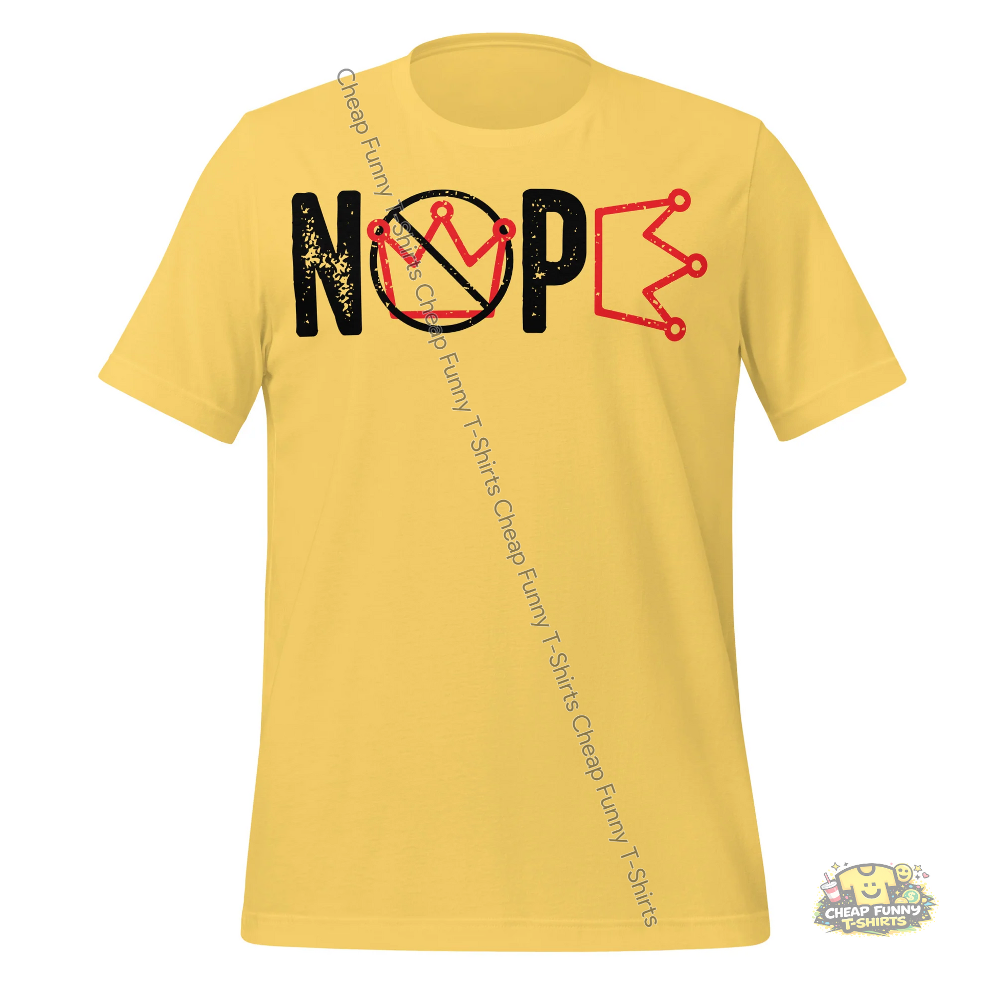 Watermarked - Nope Black Unisex t-shirt