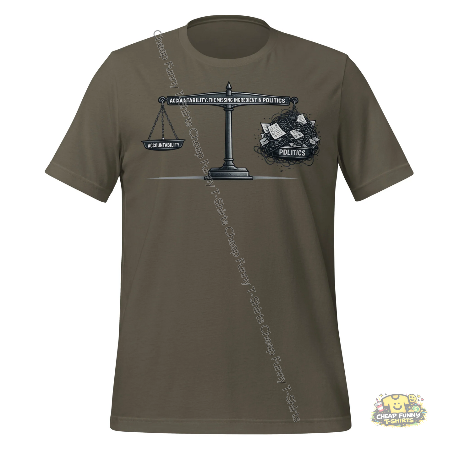 Watermarked - The Missing Ingredient In Politics Unisex t-shirt