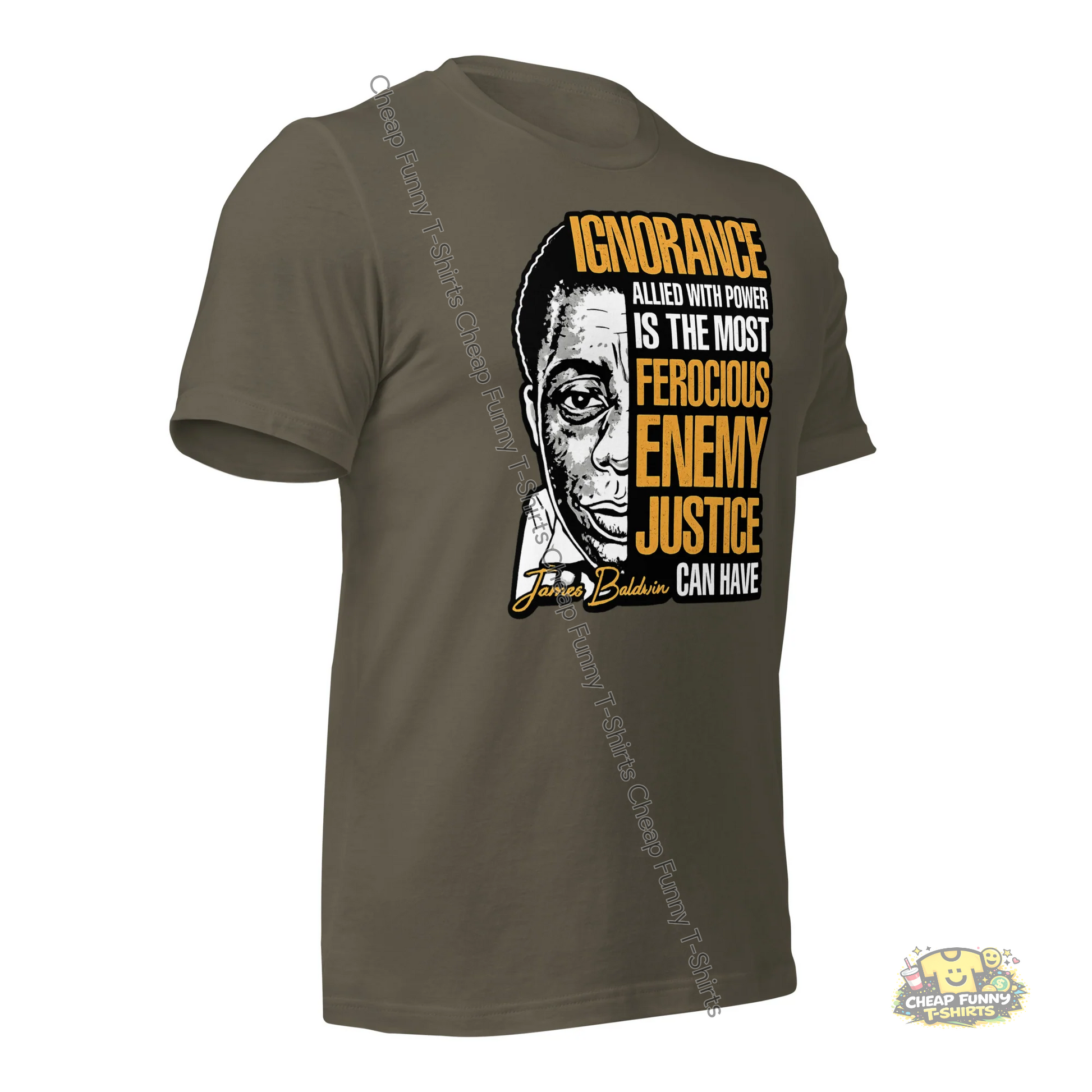 Watermarked - James Baldwin Power and Justice Unisex t-shirt