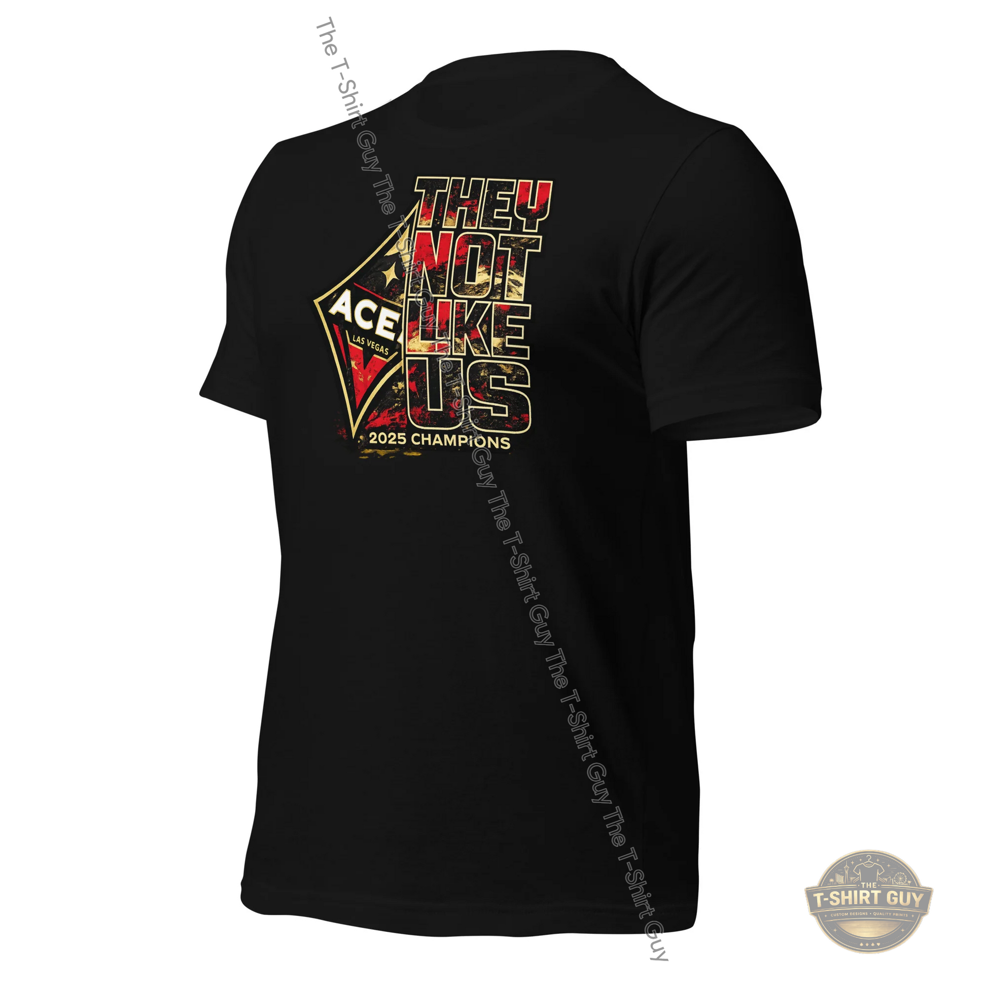 Watermarked - 2025 WNBA Champions Aces They Not Like Us Unisex t-shirt
