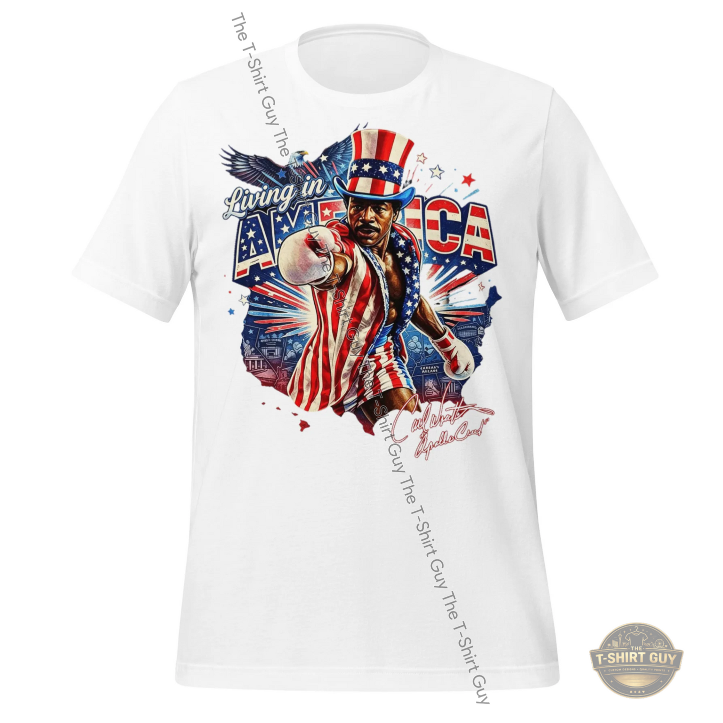 Watermarked - Living In America Apollo Creed Unisex t-shirt
