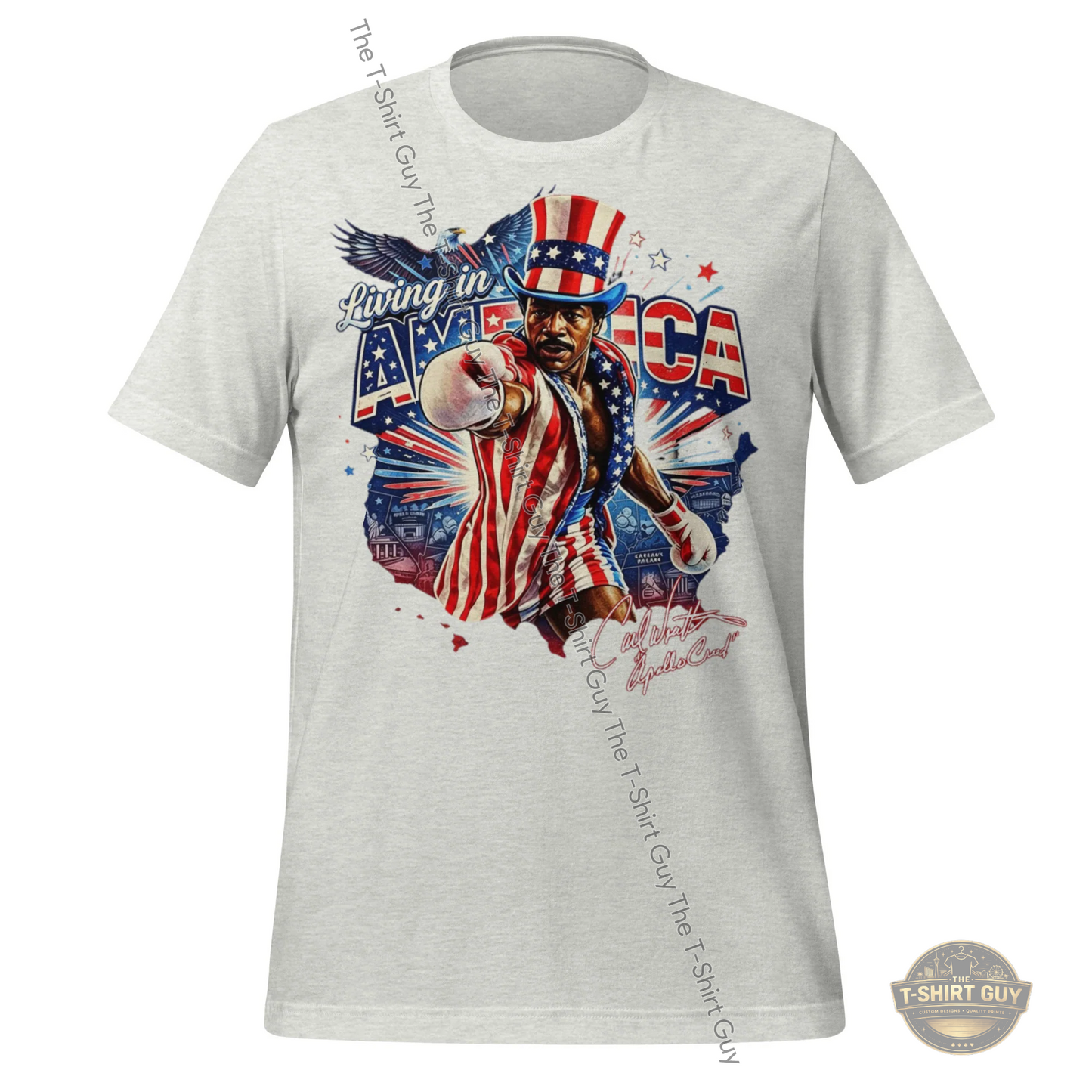Watermarked - Living In America Apollo Creed Unisex t-shirt