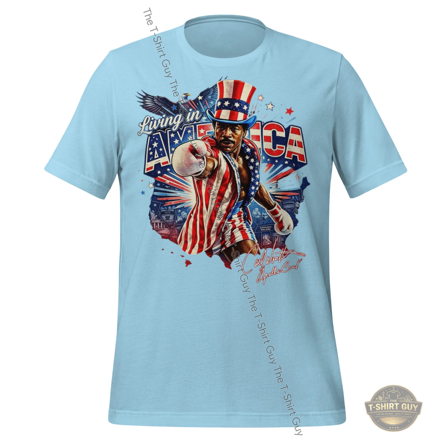 Watermarked - Living In America Apollo Creed Unisex t-shirt