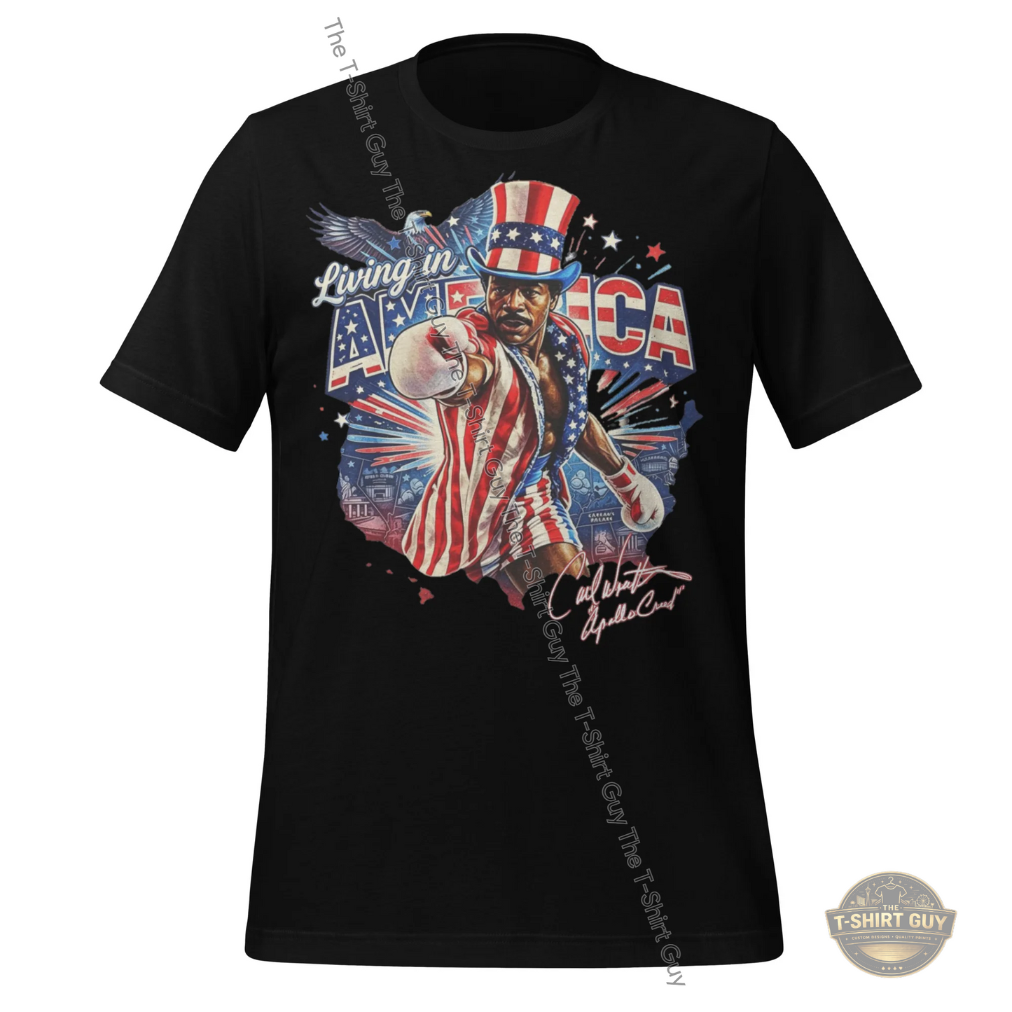 Watermarked - Living In America Apollo Creed Unisex t-shirt