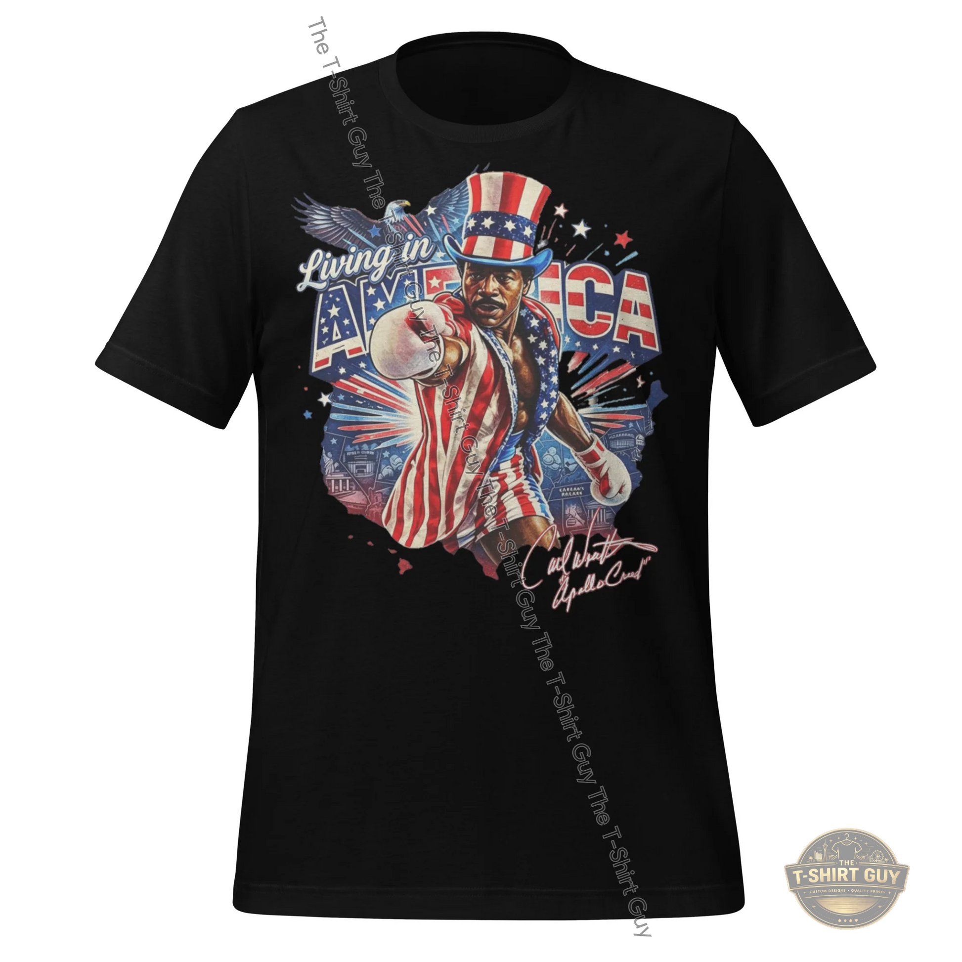 Watermarked - Living In America Apollo Creed Unisex t-shirt