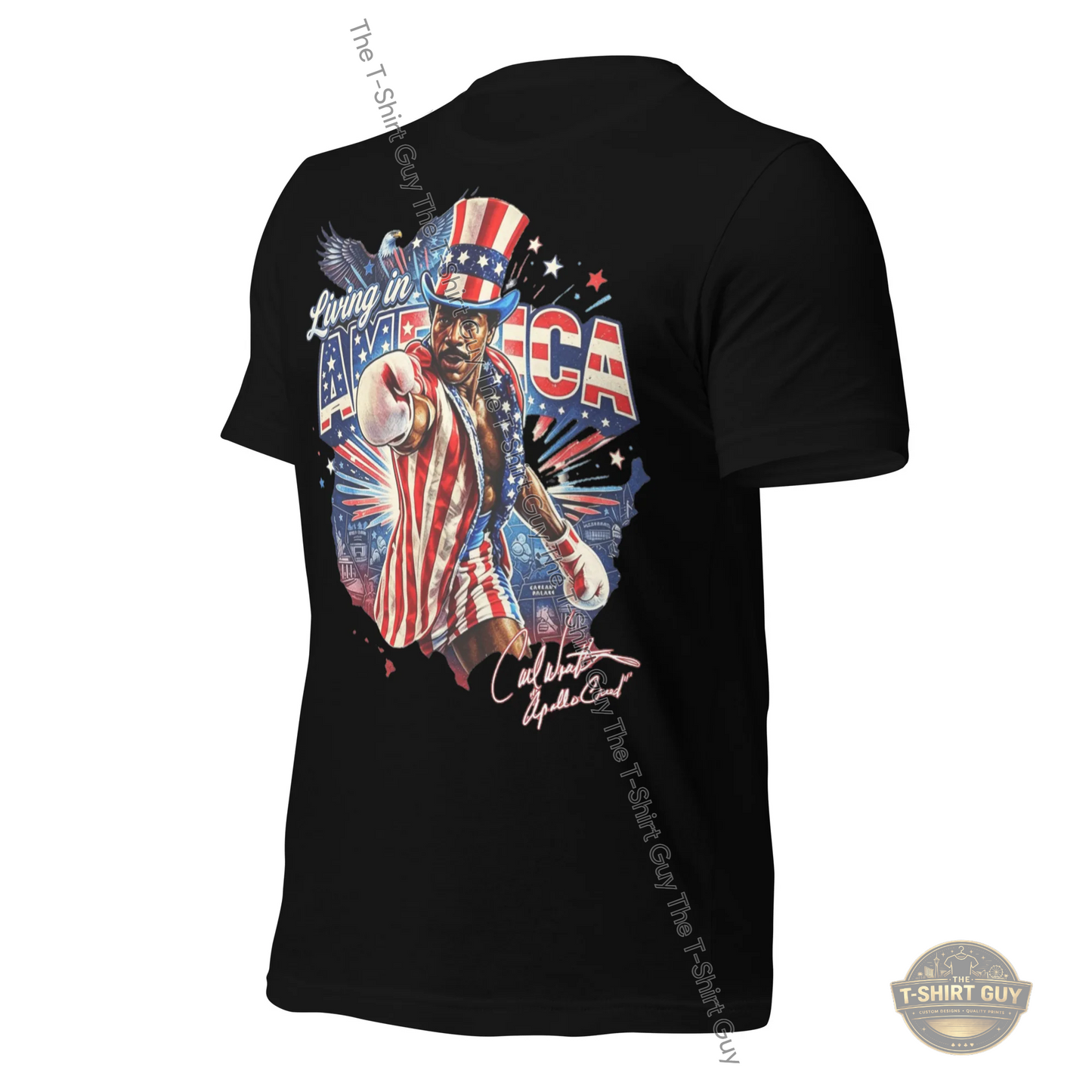 Watermarked - Living In America Apollo Creed Unisex t-shirt