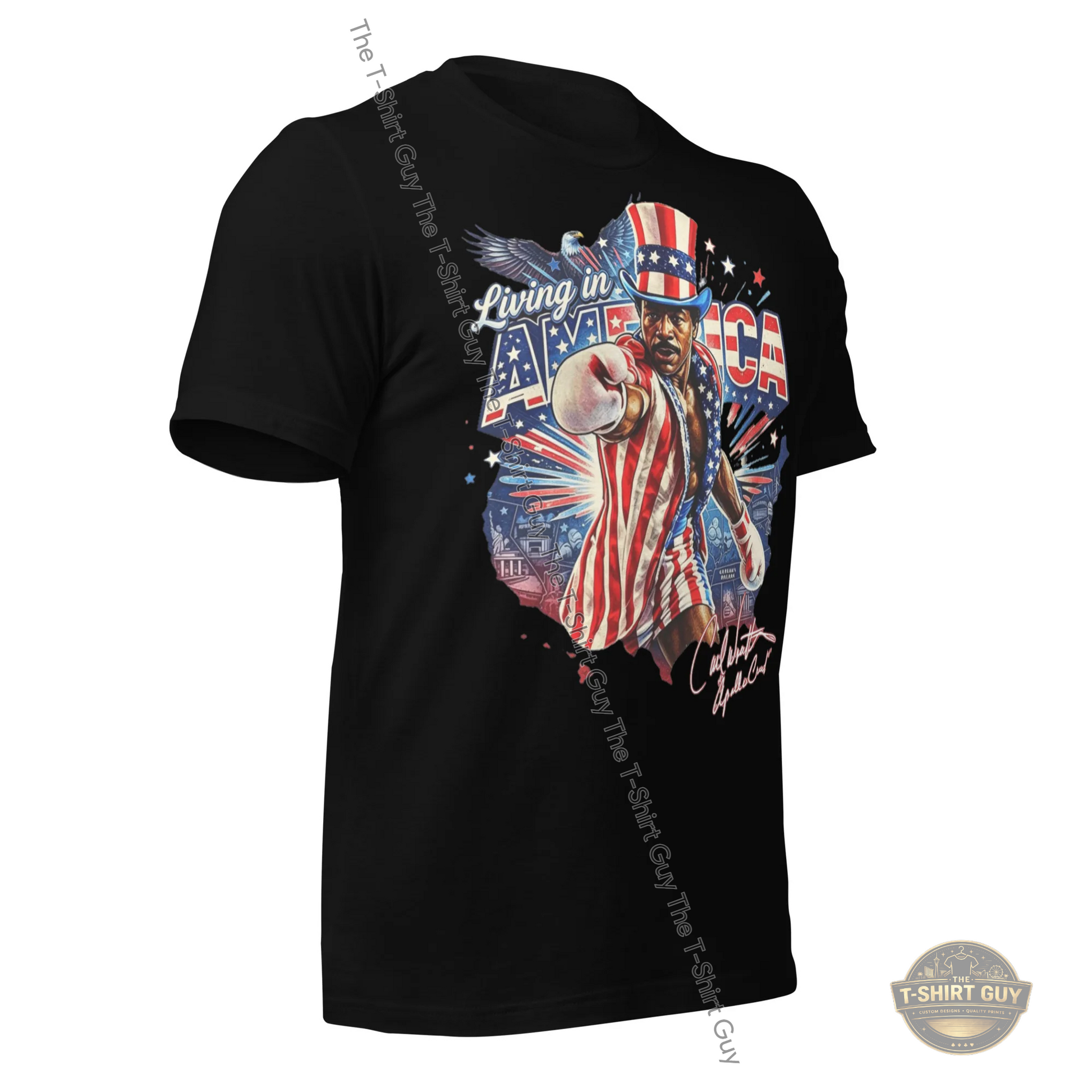 Watermarked - Living In America Apollo Creed Unisex t-shirt