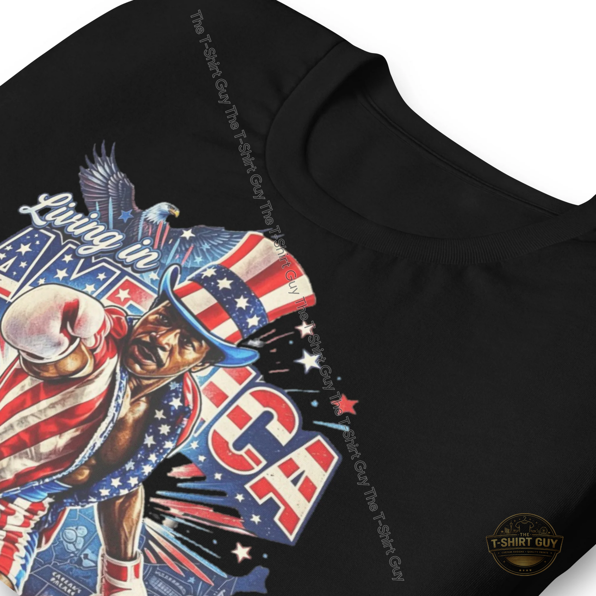 Watermarked - Living In America Apollo Creed Unisex t-shirt