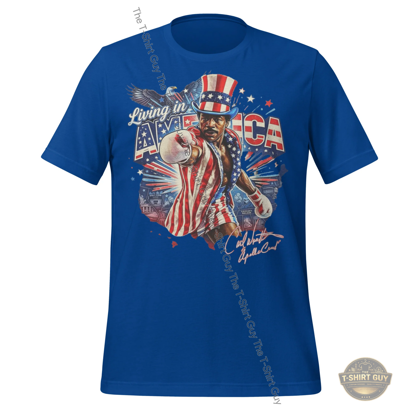 Watermarked - Living In America Apollo Creed Unisex t-shirt