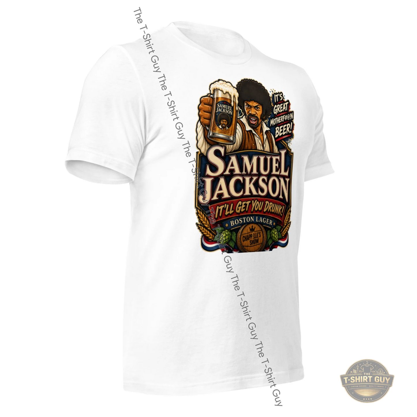 Watermarked - Samuel Jackson Lager Unisex t-shirt