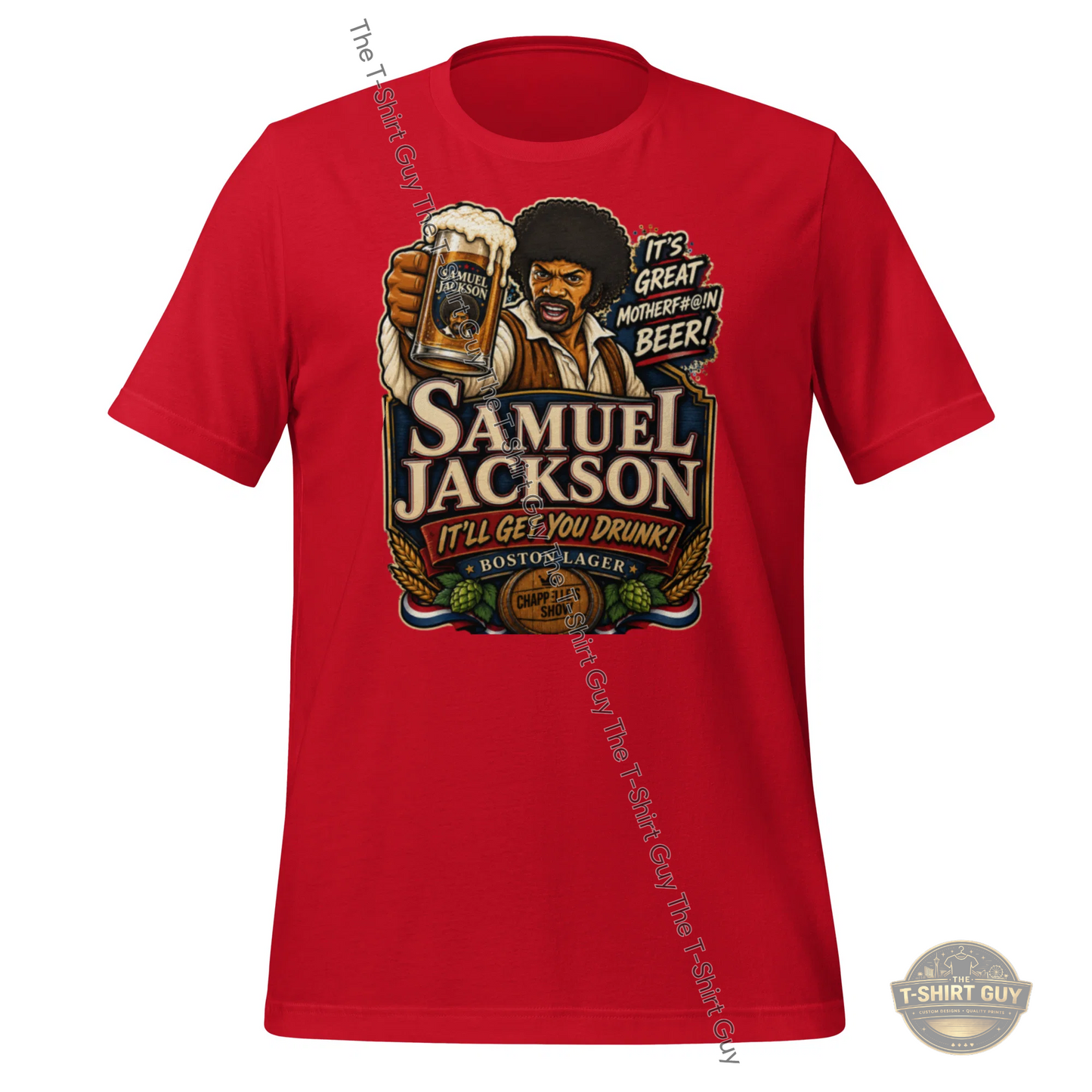 Watermarked - Samuel Jackson Lager Unisex t-shirt
