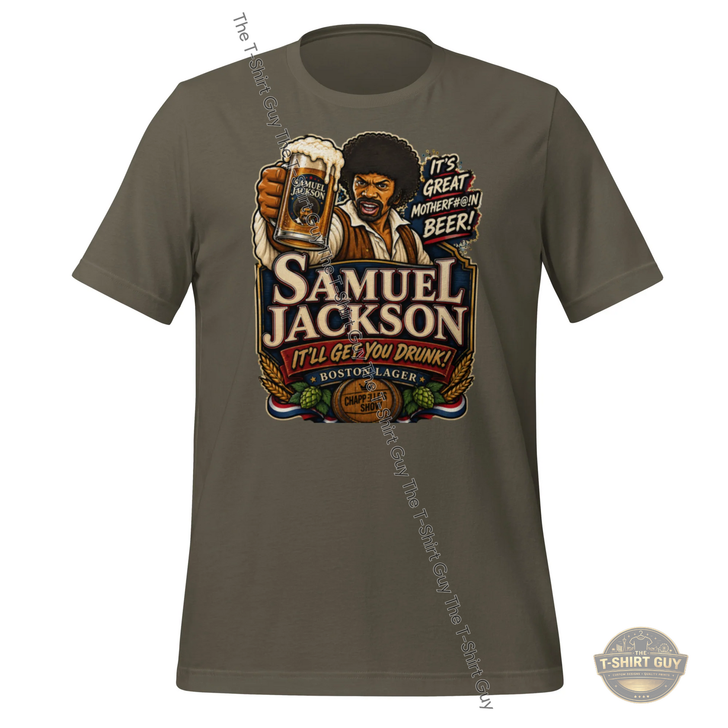 Watermarked - Samuel Jackson Lager Unisex t-shirt