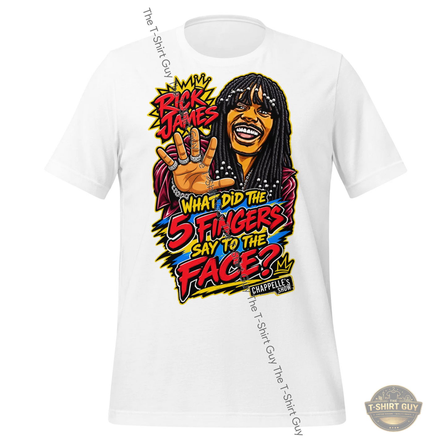 Watermarked - What Did The 5 Fingers Say To The Face Unisex t-shirt