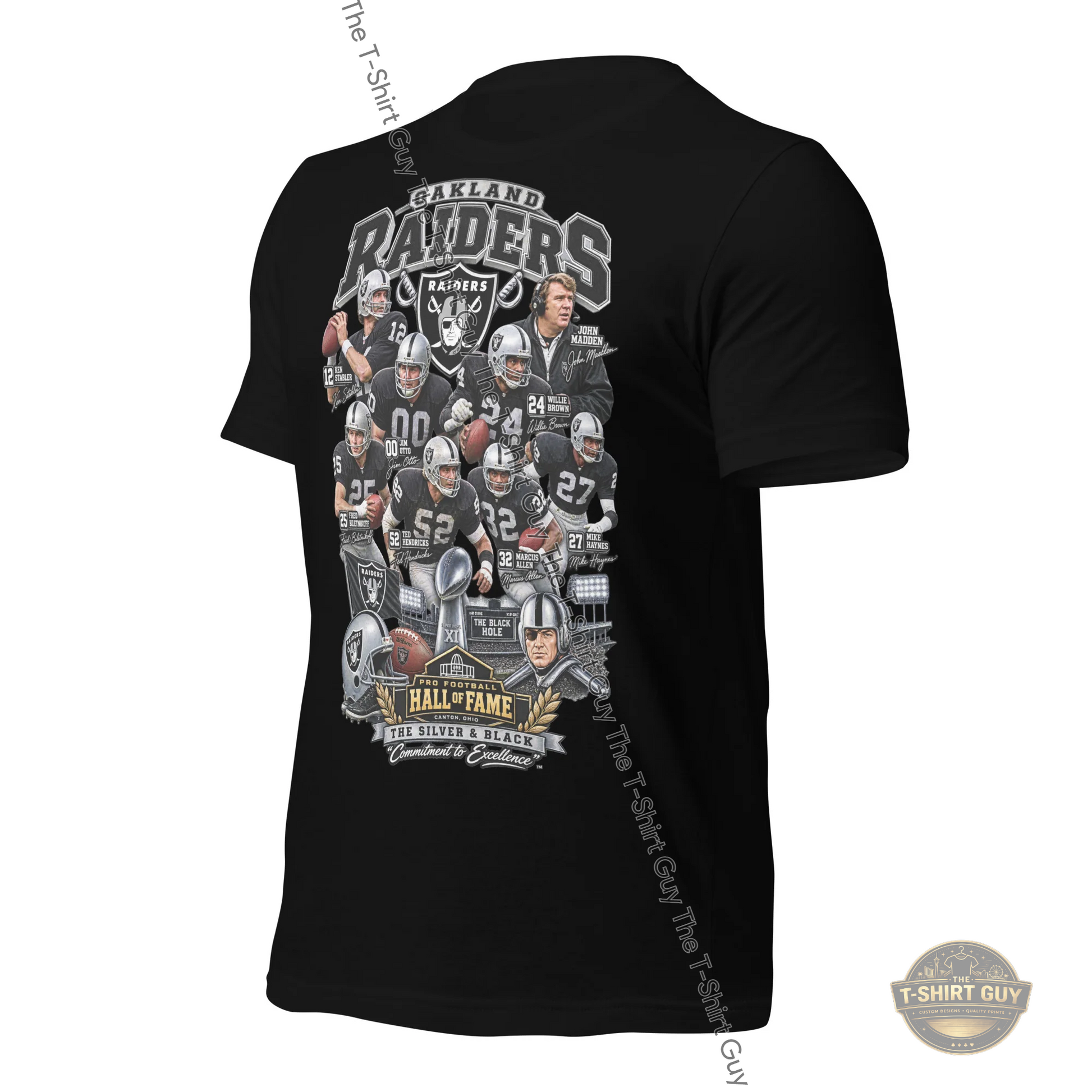 Watermarked - Oakland Raiders Hall of Fame Unisex t-shirt