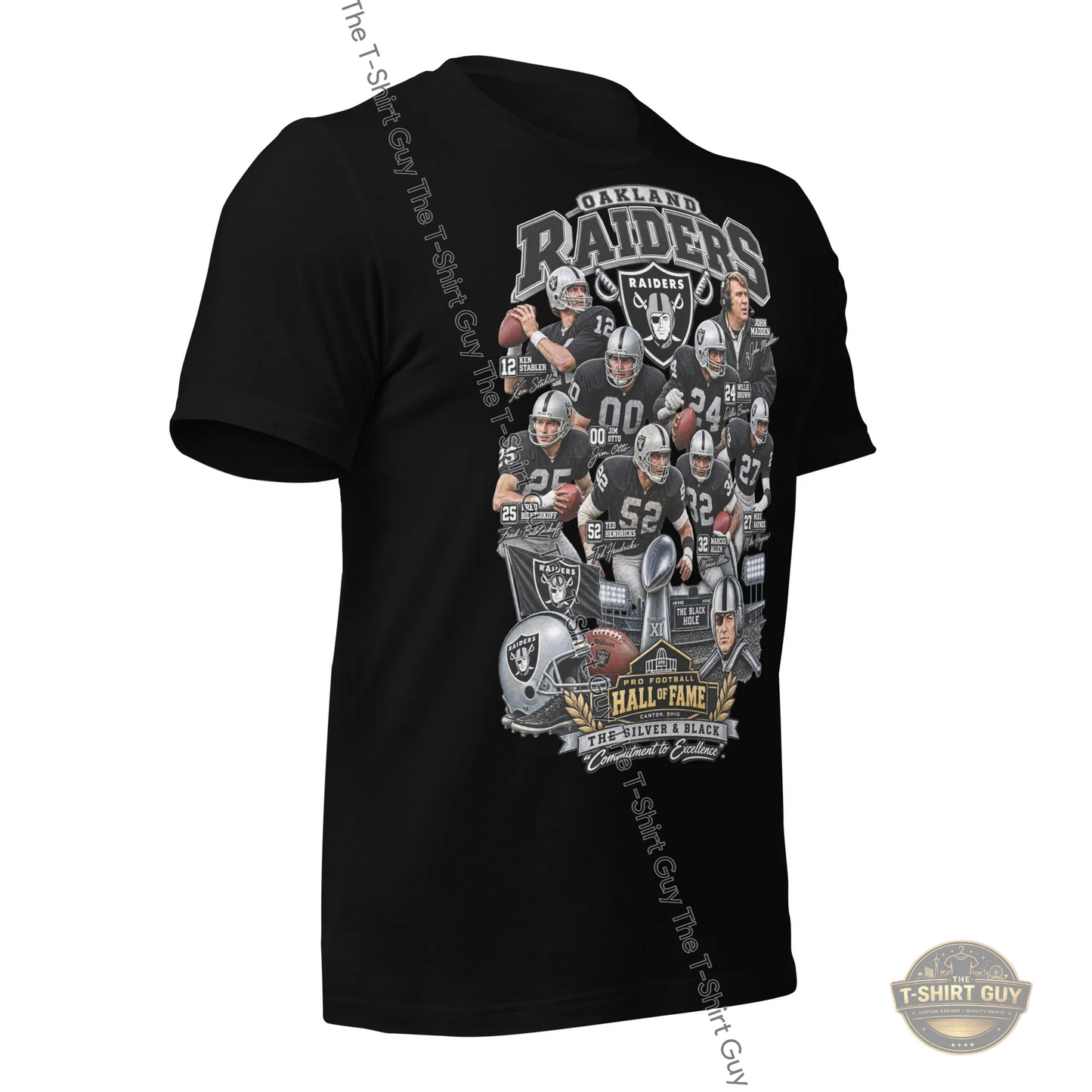 Watermarked - Oakland Raiders Hall of Fame Unisex t-shirt