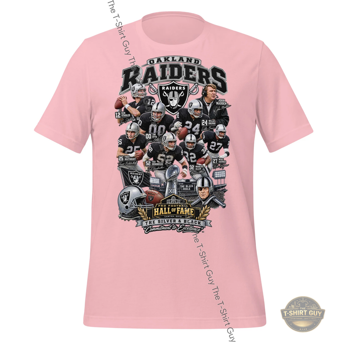 Watermarked - Oakland Raiders Hall of Fame Unisex t-shirt