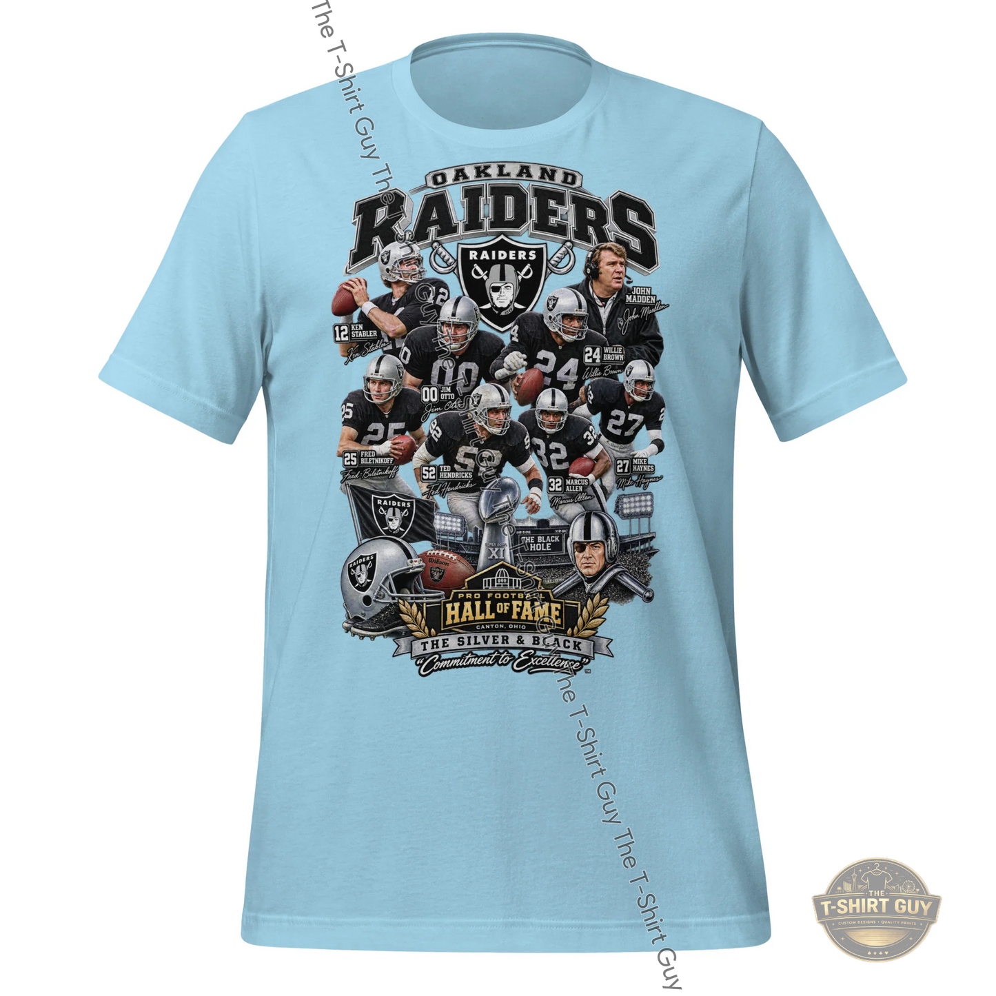 Watermarked - Oakland Raiders Hall of Fame Unisex t-shirt