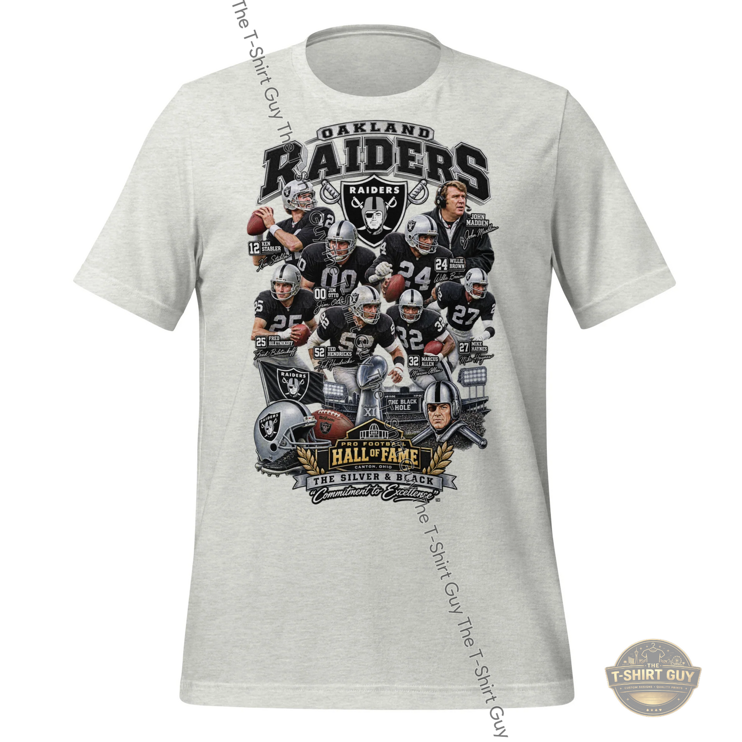 Watermarked - Oakland Raiders Hall of Fame Unisex t-shirt