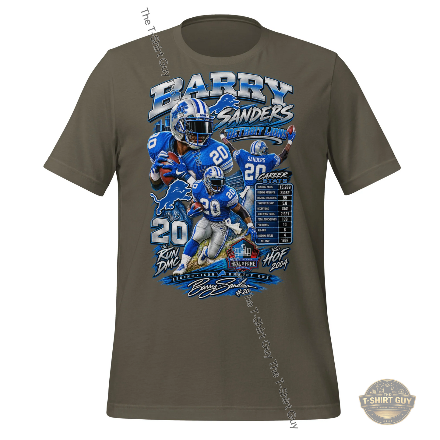 Watermarked - Barry Sanders Hall of Fame Unisex t-shirt