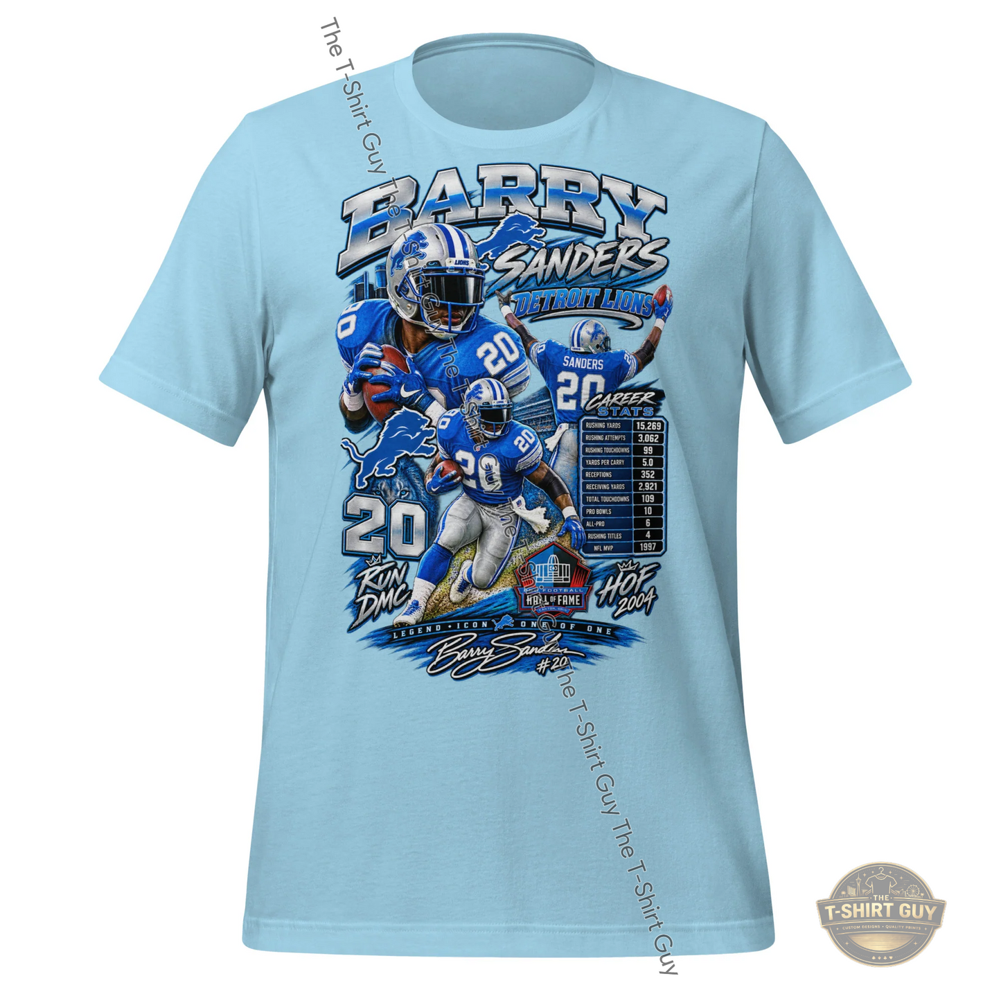 Watermarked - Barry Sanders Hall of Fame Unisex t-shirt