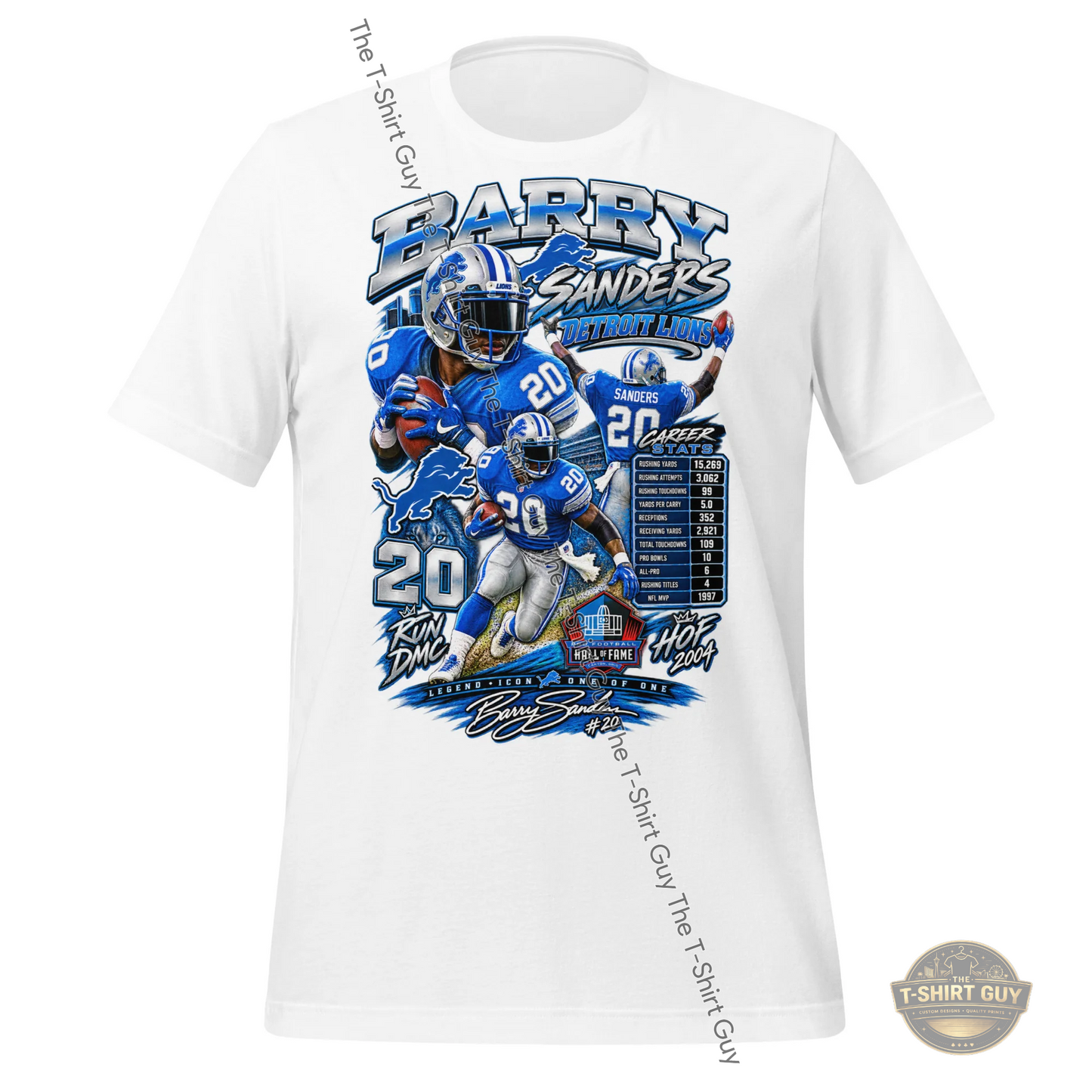 Watermarked - Barry Sanders Hall of Fame Unisex t-shirt