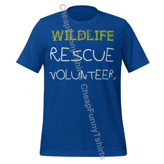 Wildlife Rescue Volunteer Unisex t-shirt True Royal / S T-Shirt